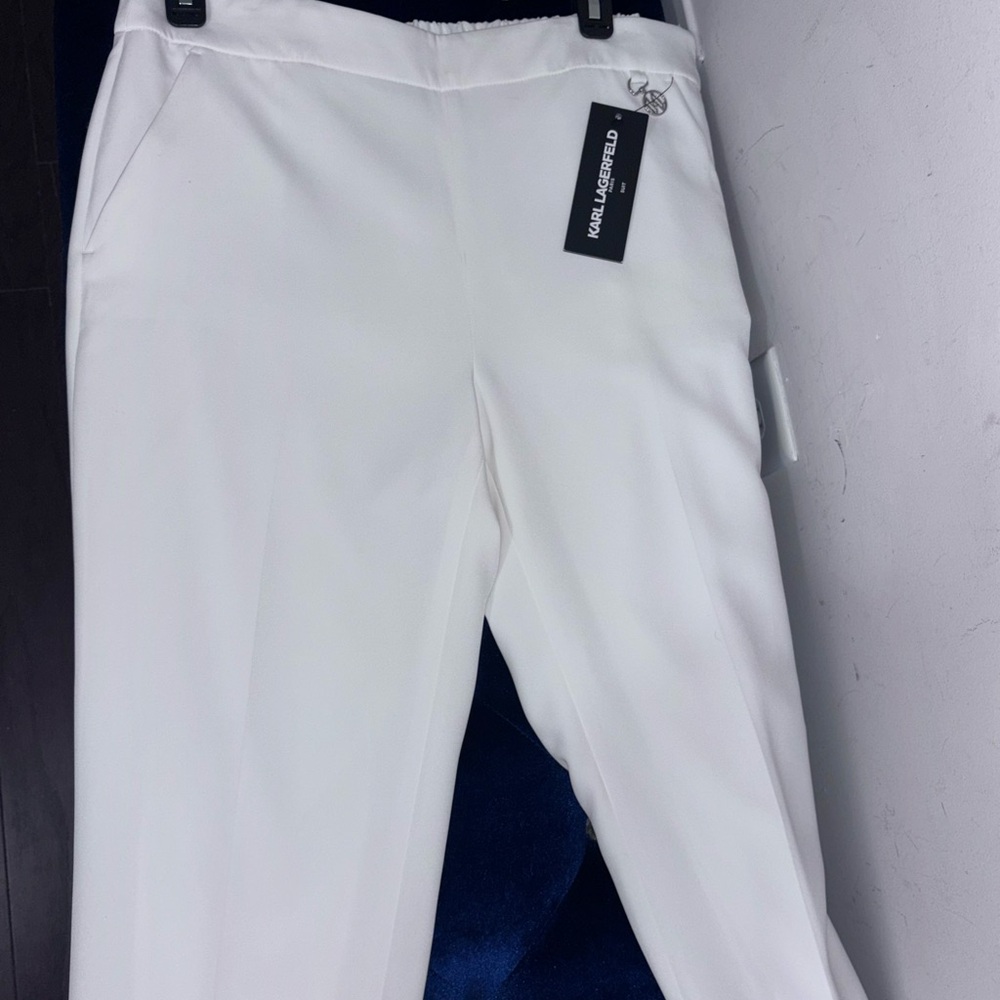 Posh Karl Lagerfeld Women's Crisp White Women’s Pants- Sz 6 NWT